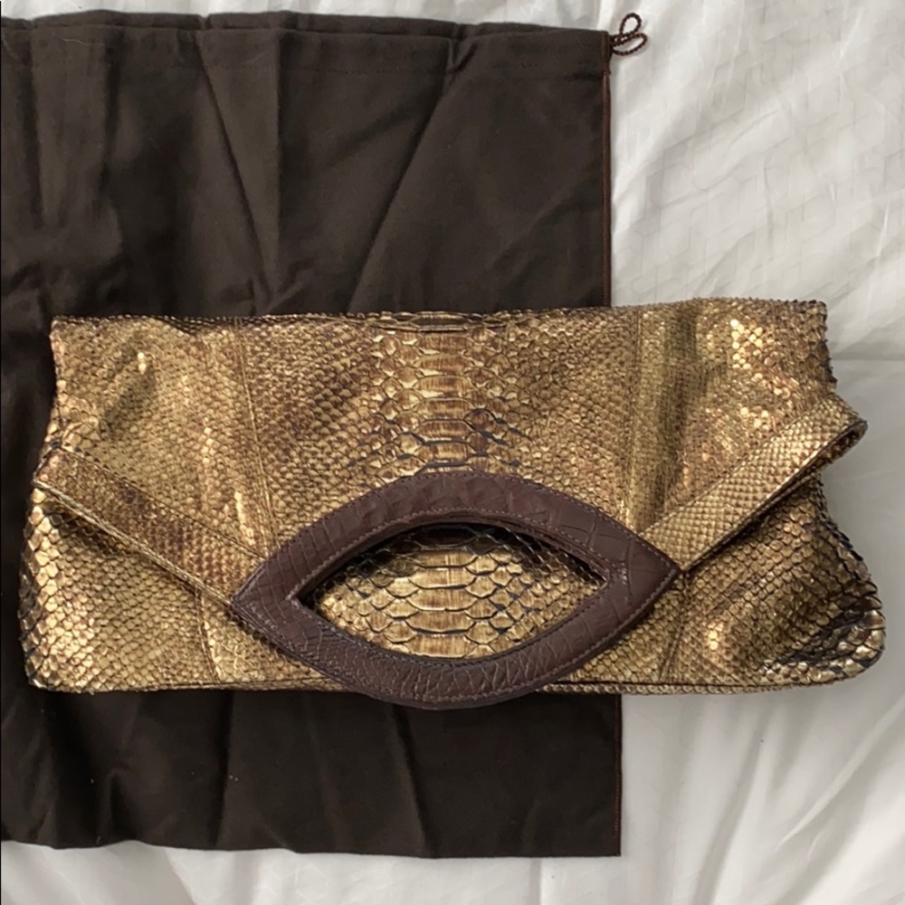 LAI genuine python tote - Picture 4 of 6